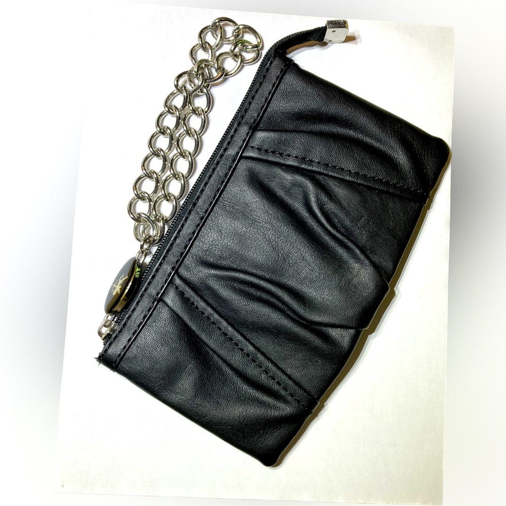 Small Black Clutch Wristlet